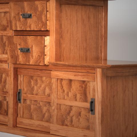 Bubinga Tansu Cabinet
