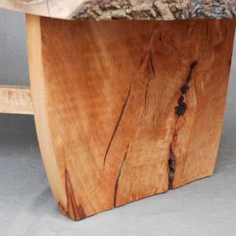 Wavy Edge Walnut Coffee Table
