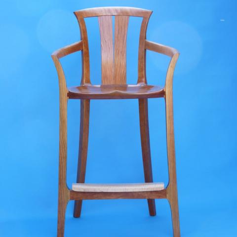 Neo Sculpted Bar Stool with arms