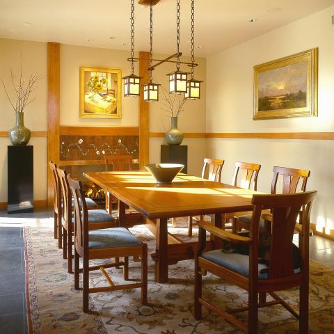 Pyramid Leg Dining Table