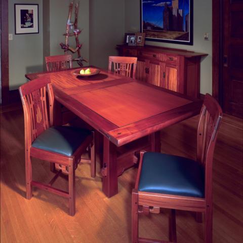 Pyramid Leg Dining Table