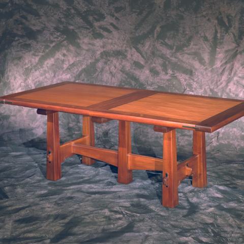 Pyramid Leg Dining Table
