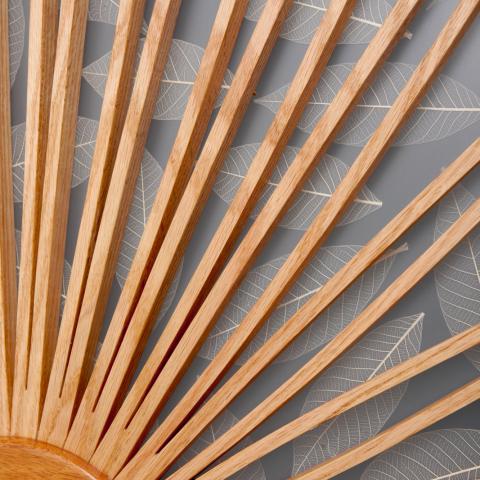 Sun and Leaf Room Divider Screen
