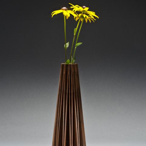 Coneflower Wooden Vase