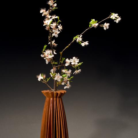 Poppy Wooden Vase