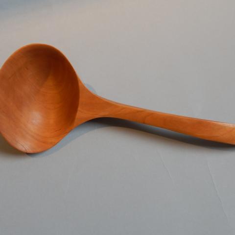 Hand Carved Wooden Ladle