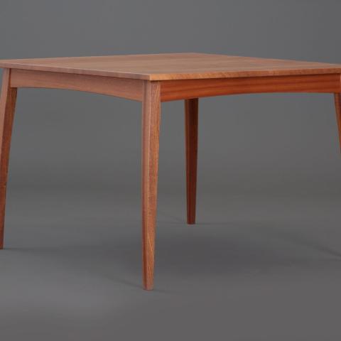 Curved Leg Small Dining Table 