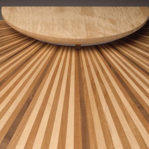 Sunburst hall table